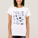 T-shirt Plage Bachelorette Fête Dernier Toast Sur La Côte<br><div class="desc">Faites un peu de plaisir à votre prochaine soirée de bachelorette avec ce magnifique jeu de maillots de plage personnalisés. Que vous fêtiez un voyage à la plage, des vacances pour les filles ou des vacances pour les meilleurs amis, ces t-shirts personnalisés pour les fêtes de bachelorette de plage sont...</div>