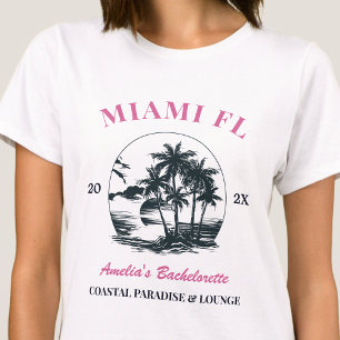 T-shirt Plage Bachelorette Filles Week-end Voyage sur mesu