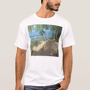 T-shirt Plage Barbade 2013 de Clovelly de palmiers