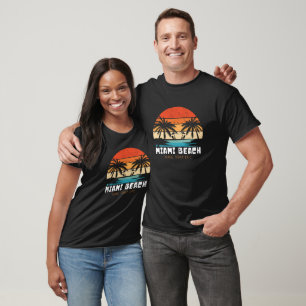 T-shirt Plage blanche noire