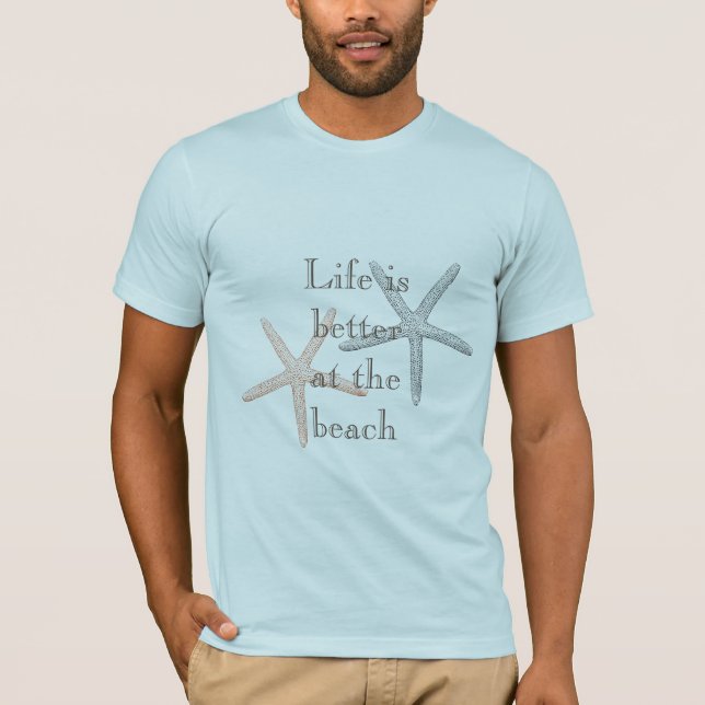T-shirt Plage Blue Starfish (Devant)
