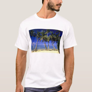 T-shirt Plage bordée de palmiers Cook Islands 4