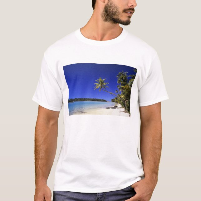T-shirt Plage bordée de palmiers Cook Islands 5 (Devant)