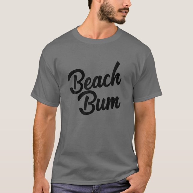 T-shirt Plage Bum Cute Océan Vacances d'été (Devant)