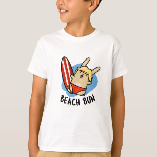 T-shirt Plage Bun Funny Bunny Puns