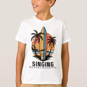 T-shirt Plage chantante Machusetts Surf Surfiste