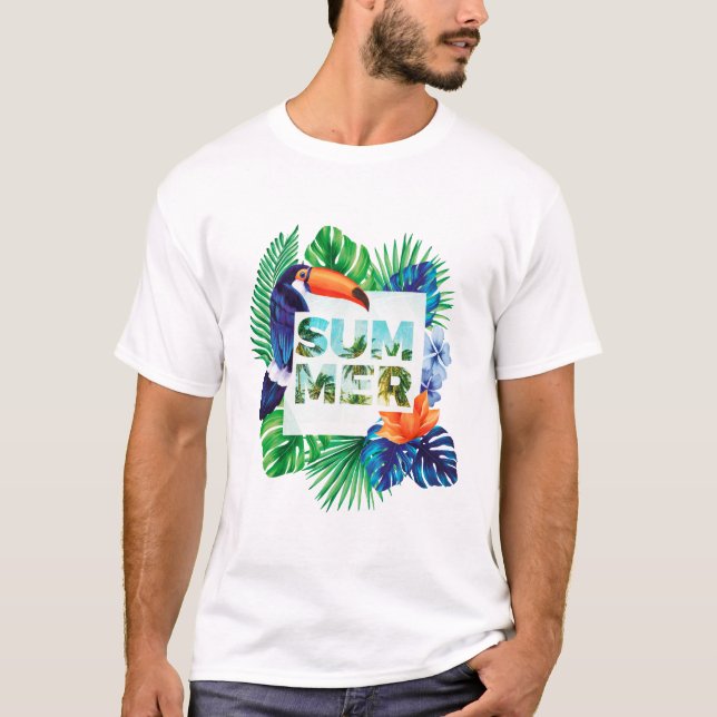T-shirt Plage Chemise Palm Trees Plage Été (Devant)