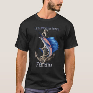 T-shirt Plage Clearwater Floride Espadon Marlin Océan Pêch