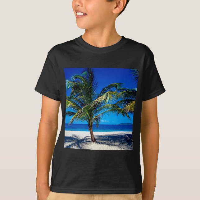 T-shirt Plage Croix nous les Îles Vierges (Devant)
