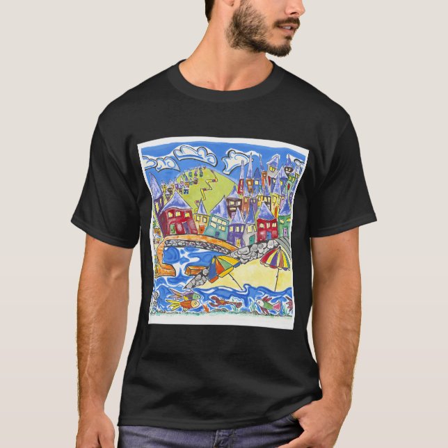T-shirt Plage d'Alberts (Devant)