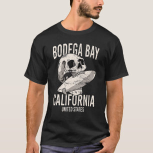 T-shirt Plage de Bodega Bay vintage Californie Ca Retro Su