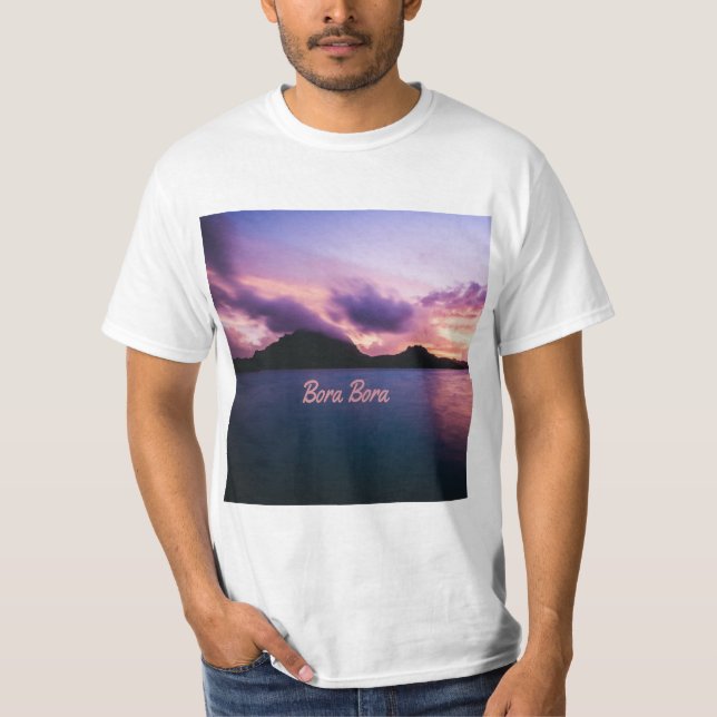 T-shirt Plage de Bora Bora Suset Island (Devant)