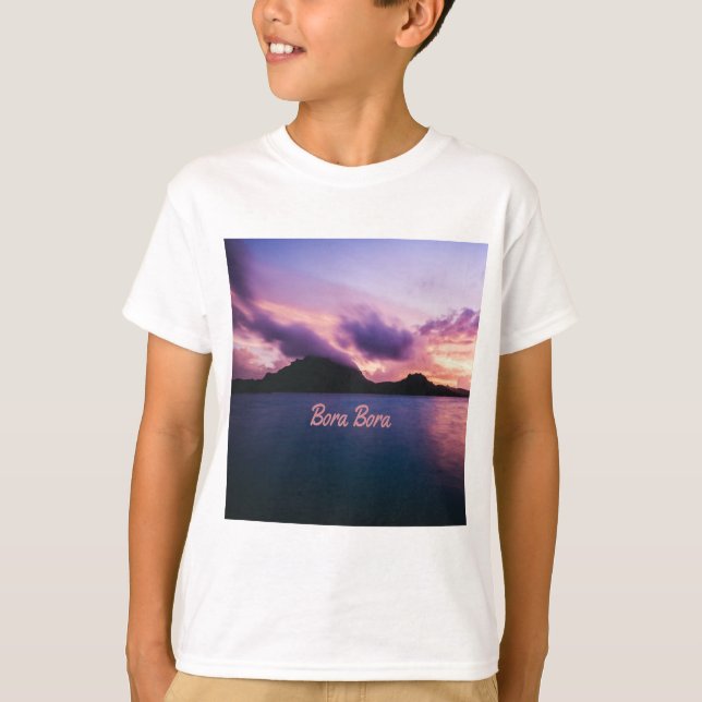 T-shirt Plage de Bora Bora Suset Island (Devant)