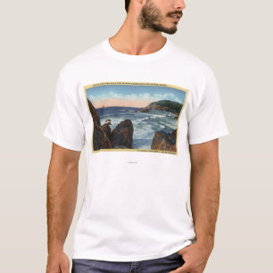 T-shirt Plage de bord de la mer et de canon, Orégon
