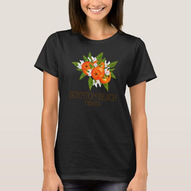 T-shirt Plage de Boynton Floride Plage FL Oranges Blossom  (Devant)