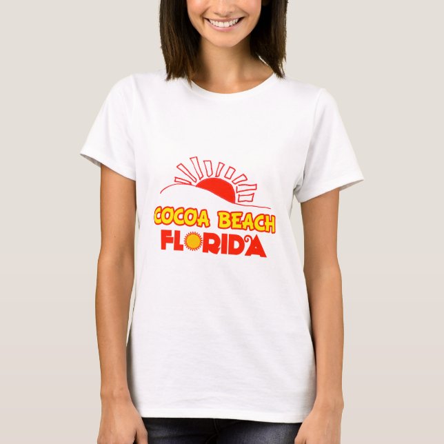 T-shirt Plage de cacao, la Floride (Devant)