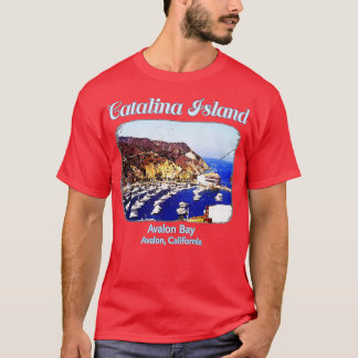 T-shirt Plage de Catalina Island Avalon Bay en Californie