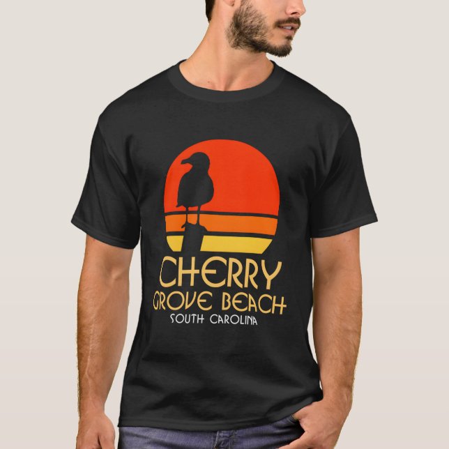 T-shirt Plage de Cherry Grove Caroline du Sud (Devant)