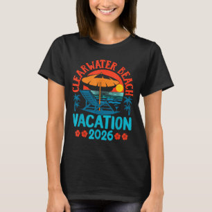 T-shirt Plage de Clearwater Floride 2026 Vacances familial
