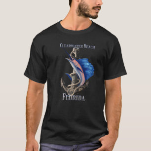 T-shirt Plage de Clearwater Floride Espadon Marlin Océan P