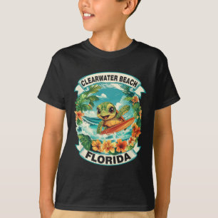 T-shirt Plage de Clearwater Floride Tortue de mer mignonne