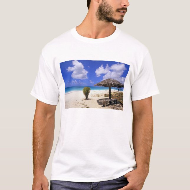 T-shirt Plage de Coco Point, Barbuda, Antigua (Devant)