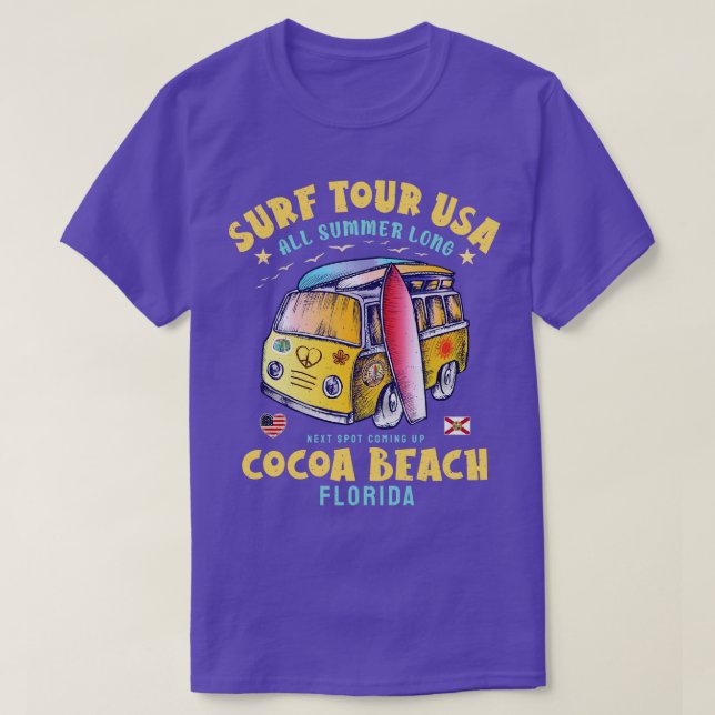 T-shirt Plage de Cocoa Floride (Design devant)