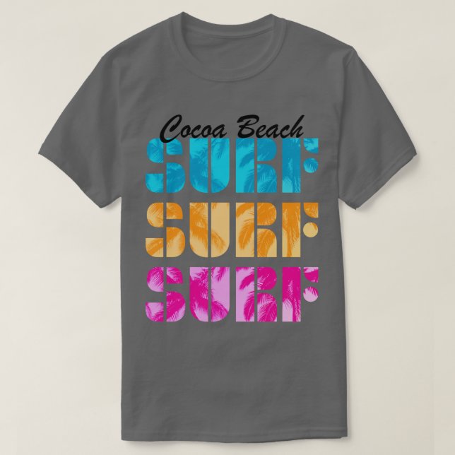 T-shirt Plage de Cocoa Floride Surf Plages de Surf de surf (Design devant)