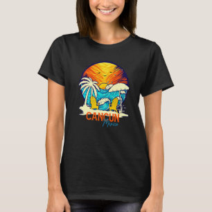 T-shirt Plage de coucher de soleil de Cancun vacances au M