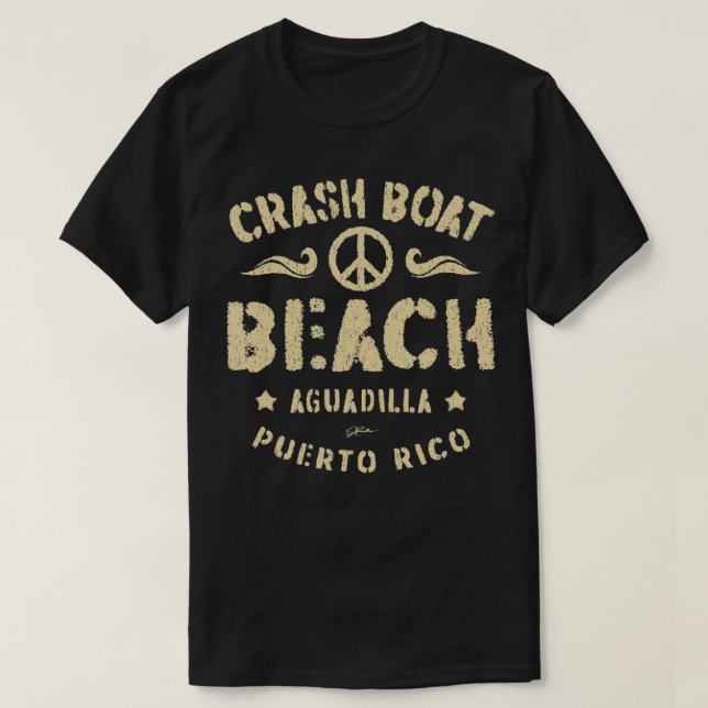 T-shirt Plage de crash Boat Aguadilla Porto Rico Beach (Design devant)