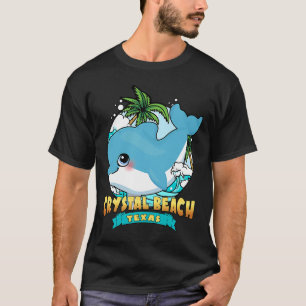 T-shirt PLAGE DE CRYSTAL TEXAS mignonne Bébé Dolphin Beach
