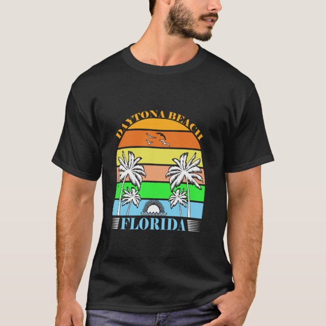 T-shirt Plage de Daytona Floride (Devant)