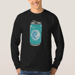 T-shirt Plage de Dekle Floride Fl Canette de bière et cane