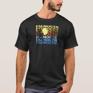 T-shirt Plage de Falmouth Massachusetts Ma Beach Bum Cape