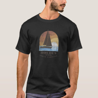 T-shirt Plage de Holden Nc Voile En Bateau À Voile En Été