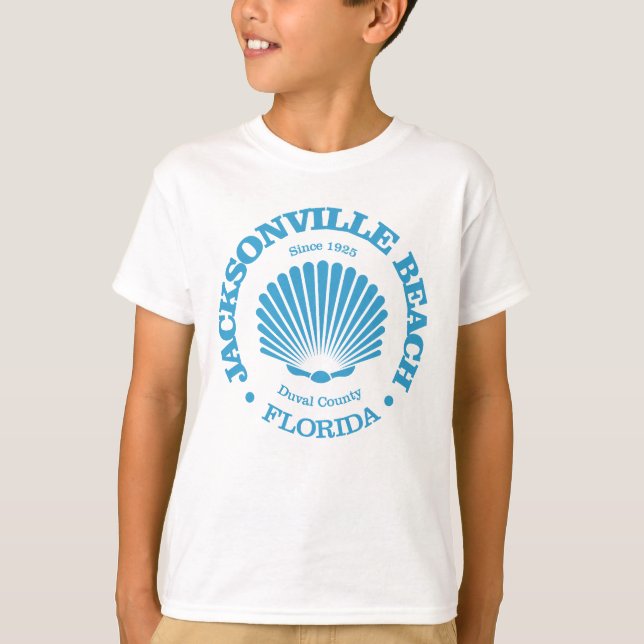 T-shirt Plage de Jacksonville (coquillage) (Devant)
