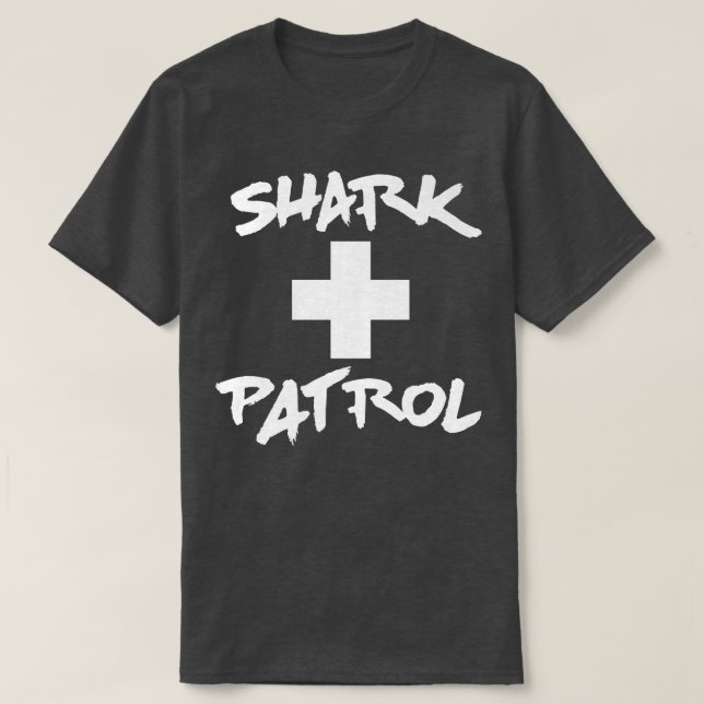 T-shirt Plage de la patrouille des requins (Design devant)