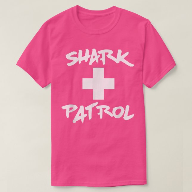 T-shirt Plage de la patrouille des requins (Design devant)