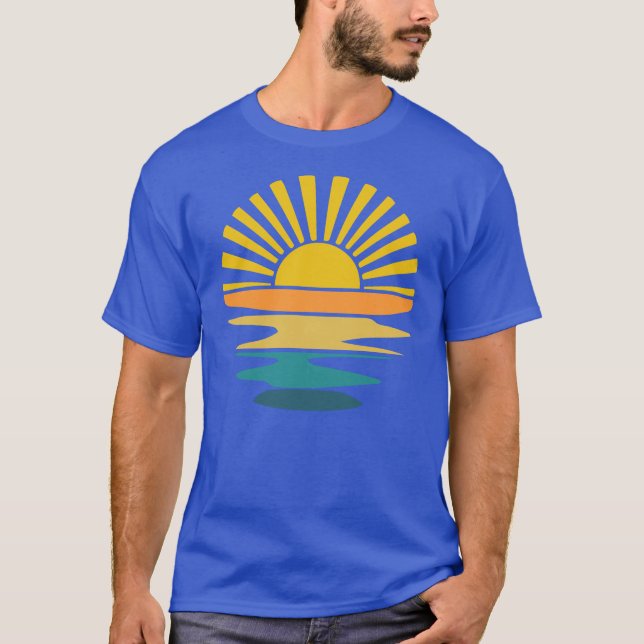 T-shirt Plage de lever du soleil Vie (Devant)