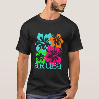 T-shirt Plage de l'île d'Aruba Paradis Tropical Voyage Sur