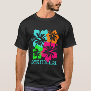 T-shirt Plage de l'île des Bermudes Hibiscus tropical Voya