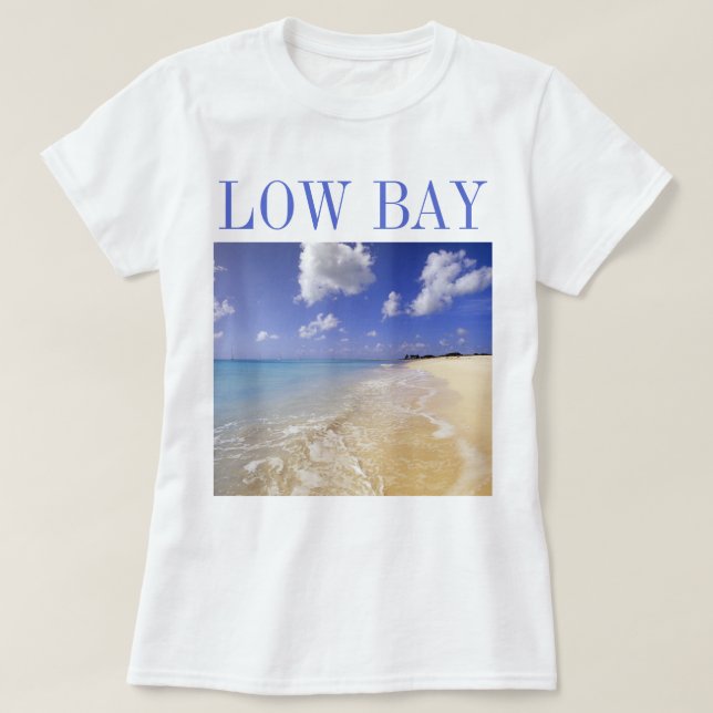 T-shirt Plage de Low Bay, Barbuda, Antigua (Design devant)