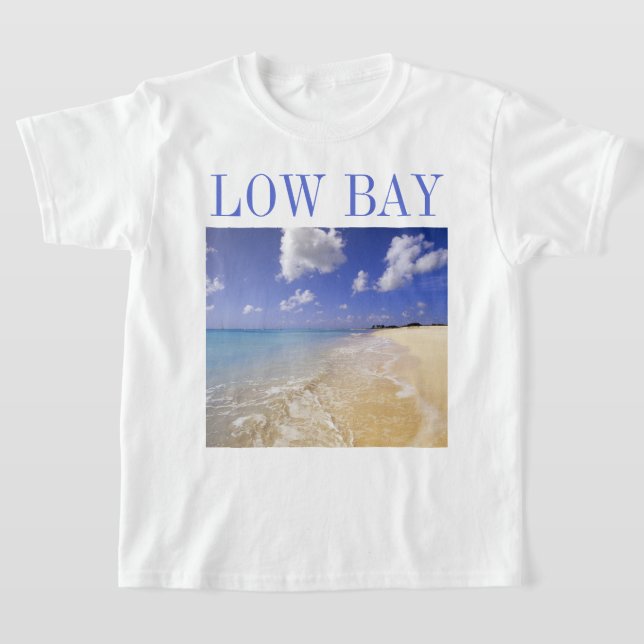 T-shirt Plage de Low Bay, Barbuda, Antigua (Poser)