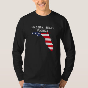 T-shirt Plage de Madeira Floride États-Unis État Amérique