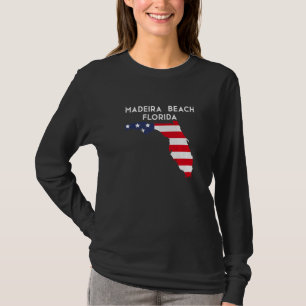 T-shirt Plage de Madeira Floride États-Unis État Amérique