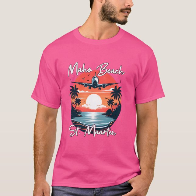 T-shirt Plage de Maho St. Maarten (Devant)