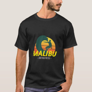 T-shirt Plage de Malibu spot de surf