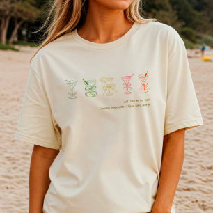 T-shirt Plage de Martini Bachelorette Couverture ou sommei