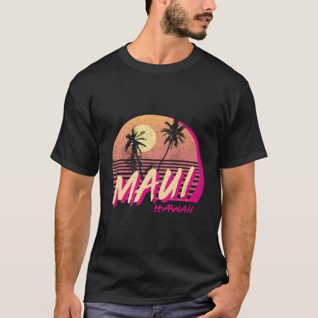 T-shirt Plage de Maui Hawaii (Devant)