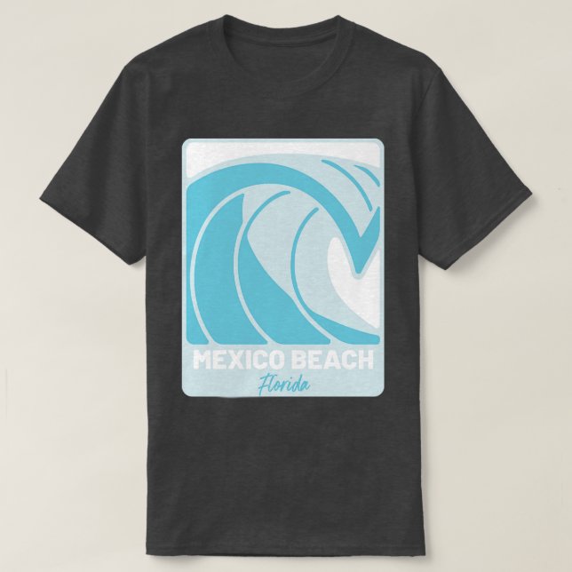 T-shirt Plage de Mexico Floride Océan Atlantique FL Crashi (Design devant)